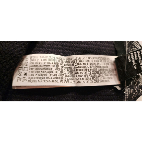 Forever 21 Black Lace Trim Ribbed Cami Bodysuit Women's M L NWOT - Picture 8 of 10